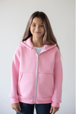 Зіп-худі oversize з капюшоном для дівчат-підлітків